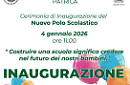 Domenica 4 gennaio l'inaugurazione del plesso scolastico in contrada Palmesi