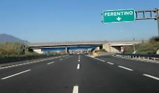 Lavori in autostrada: chiusura notturna del tratto Frosinone-Ferentino