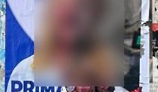 Manifesti contro la premier Meloni affissi in centro