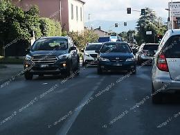 Incidente a Tecchiena, soccorsi sul posto 