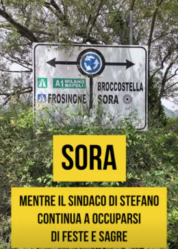 Il pericoloso degrado all'ingresso della città 