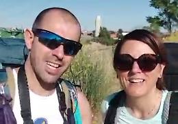 Walter e Claudia sul “Cammino di Santiago”