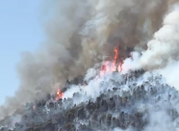 Incendio a Fumone, il sindaco rassicura:  la rete idrica non ha subito danni
