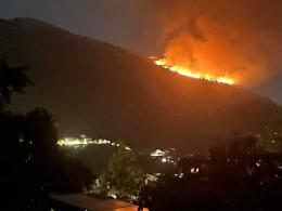 Incendio nella Valle di Comino. Le fiamme raggiungo Posta Fibreno
