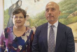 Il nuovo questore di Frosinone Pietro Morelli fa visita al Palazzo di Giustizia