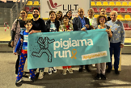 Pigiama Run per i bambini. In 300 in marcia  con la Lilt 