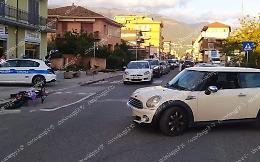 Incidente tra un'auto e una moto