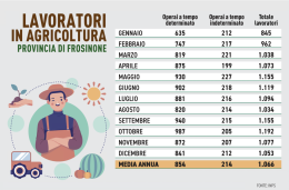 Agricoltura, crescono gli occupati 