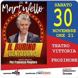 Maurizio Martufello al teatro Vittoria di Frosinone 