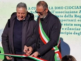 Inaugurato il murale che valorizza la Valle di Comino