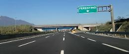 Autostrada, chiusure notturne per la stazione di Ferentino 