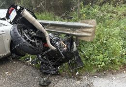 Scontro tra un'auto e una moto sulla Monti Lepini, ferito un trentanovenne 