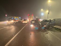 Grave incidente sulla Monti Lepini. Scontro tra due auto e un furgone 