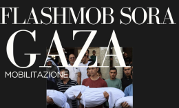 Un flashmob a sostegno di Gaza
