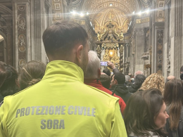 La Protezione Civile di Sora in Vaticano per supportare la macchina organizzativa