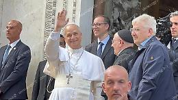Visita a sorpresa di Papa Leone XIV al santuario della Madre del Buon Consiglio