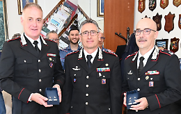 Promossi gli ufficiali del comando provinciale Paolo di Napoli e Bartolo Taglietti