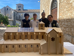 Riproduzione in miniatura dell'abbazia di Casamari