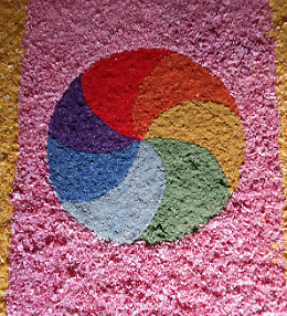 Infiorata artistica dedicata al tema del Giubileo 2025