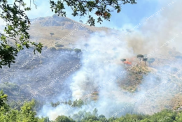 Brucia da ore Monte Trocchio