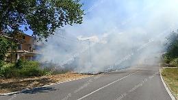 Incendio ad Arpino, arrivano i vigili del fuoco