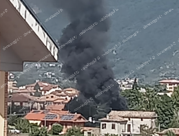 Fumo nero da un'abitazione