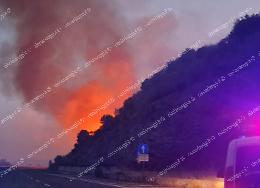 Incendio a Monte Nero, ancora in corso le operazioni di spegnimento