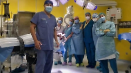 Colpito da emorragia cerebrale. Intervento d'emergenza allo "Spaziani"