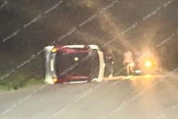 Auto si ribalta ai Cavoni: illeso il conducente