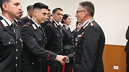 Il colonnello Mattioli accoglie i 9 Marescialli Allievi