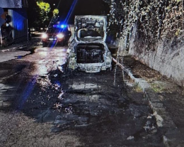 Auto a fuoco a Cassino, si indaga