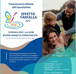 Sociale, nasce l’ associazione “Effetto Farfalla Aps”