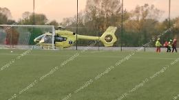 Cade dagli spalti durante la partita di Eccellenza