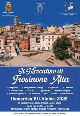 Torna il mercatino di Frosinone alta a Piazza Turriziani 