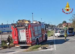 Incidente in via Casilina Nord. Due auto coinvolte
