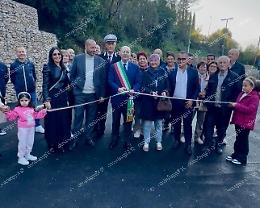 Taglio del nastro in località Forcella. Interventi ultimati