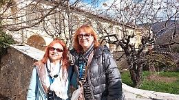 Una visita speciale: Marina Tagliaferri di "Un posto al sole" alla certosa di Trisulti 