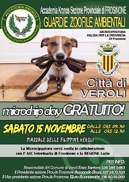 Torna a Veroli il "Microchip Day gratuito" per i cani 