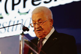 Abu Mazen sul palco di Atreju 