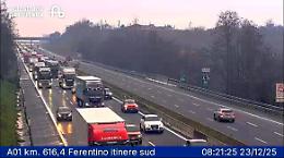 Incidente in A1 tra Anagni e Ferentino. 7 km di coda