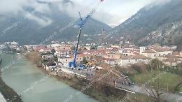 Conclusa la rimozione del ponte Cristini 