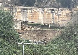 Frana in via Ciamarra, privato diffidato dal Comune