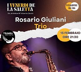 &ldquo;I Venerd&igrave; de La Saletta&rdquo;: arriva il saxofonista Rosario Giuliani