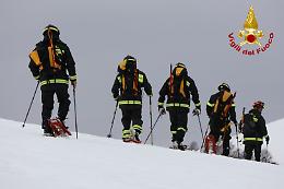 Vigili del fuoco di Frosinone, esercitazione sulla neve