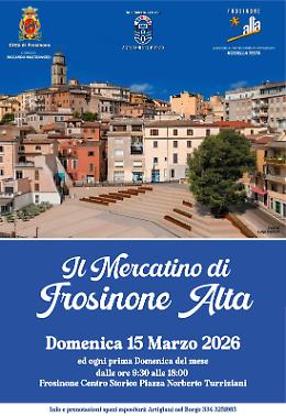 Frosinone, domenica 15 marzo torna il Mercatino di Frosinone Alta