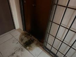 Benzina e fumo all'ingresso dello studio dell'avvocato Picano