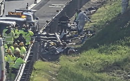 Tragedia in A1. Scontro fra due furgoni: tre morti