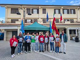 Sciopero automotive: mobilitazione e manifesti in piazza a Piedimonte 