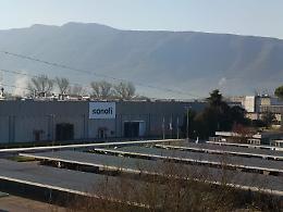 Incendio notturno allo stabilimento della Sanofi: accertamenti in corso 
