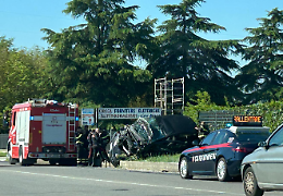 Brutto incidente sull'Anticolana: un giovane portato in ospedale
